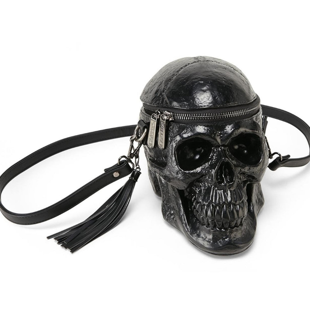 Skull Bag Skeleton Head Black Handbag Women